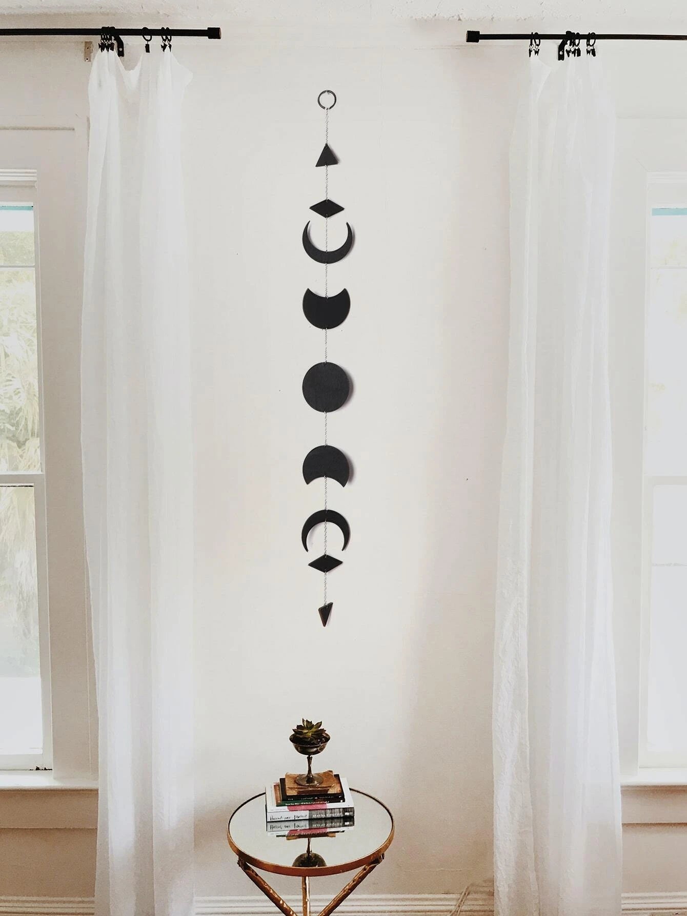 Moon Phase Wall Hanging Moon Phases Wall Art - KID2 – SOOOQ