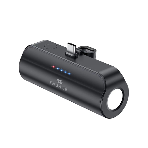 Engage 5000Mah Tc Ultra Compact Power bank With Flashlight (18W)