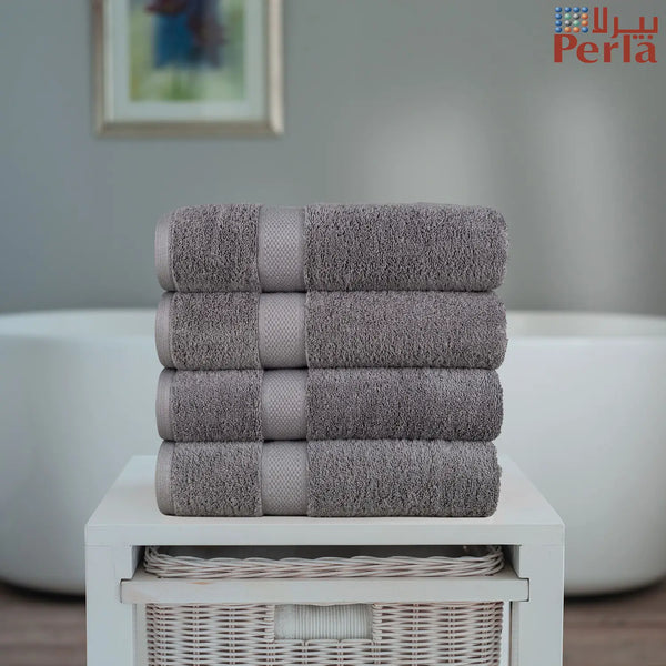 Towel Perla 4Pcs set (69x137) Bath Towel Frst Gray