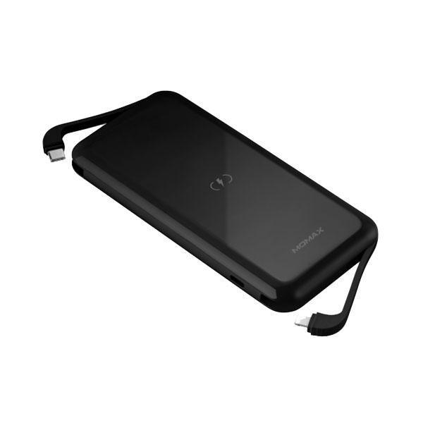 Momax Q Power One 10000Mah Wireless Charging Power Bank 20W - Black - Future Store