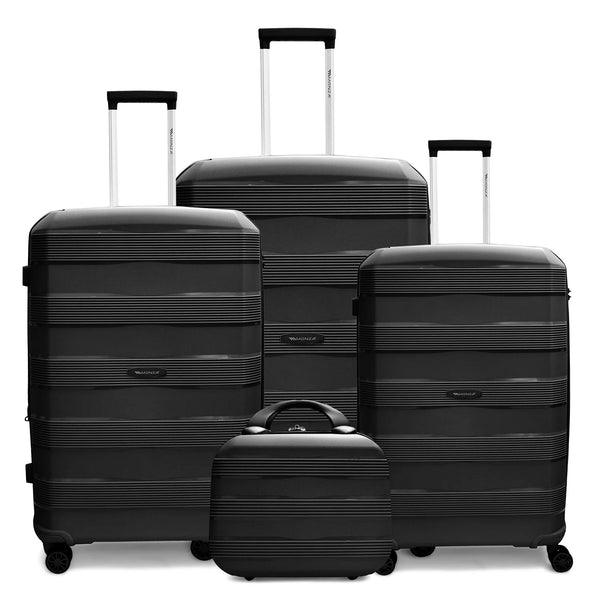 Monza Linex 360° Pp Luggage  3Pc (20/24/28")+1 Free Beauty Case - TJR7E4Y