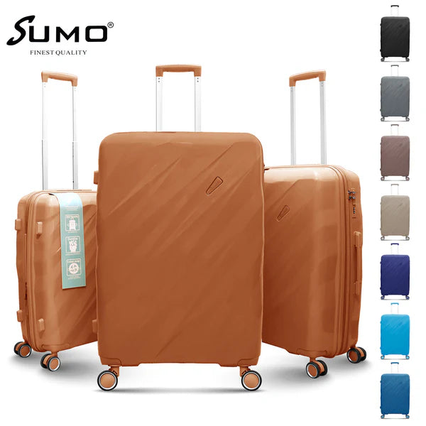 Sumo Haul-It Expandable Luxe PP Luggage 3PC Set (20/24/28") - TJRIISA