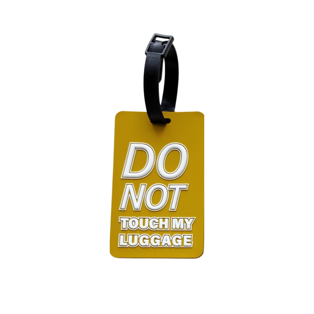 Do Not Touch My Luggage Tag - Yellow – SOOOQ