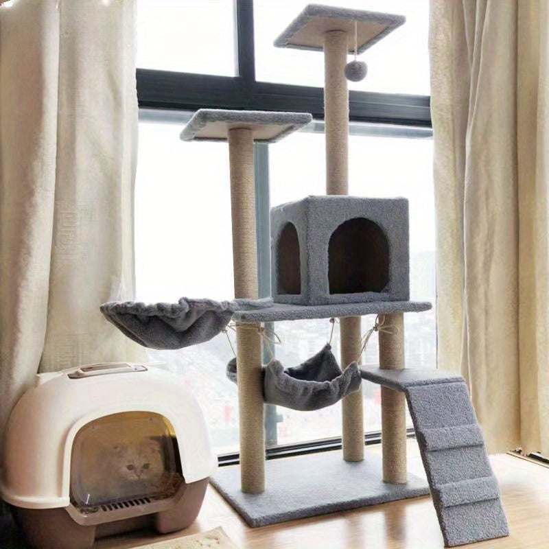 Multilayer Cat Tree with Scratching Post - M4IU – SOOOQ