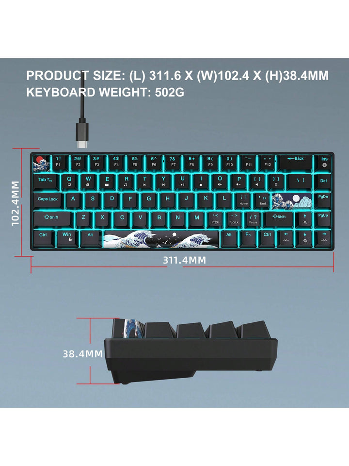 HXSJ 60% Gaming Mechanical Keyboard - JI2C – SOOOQ