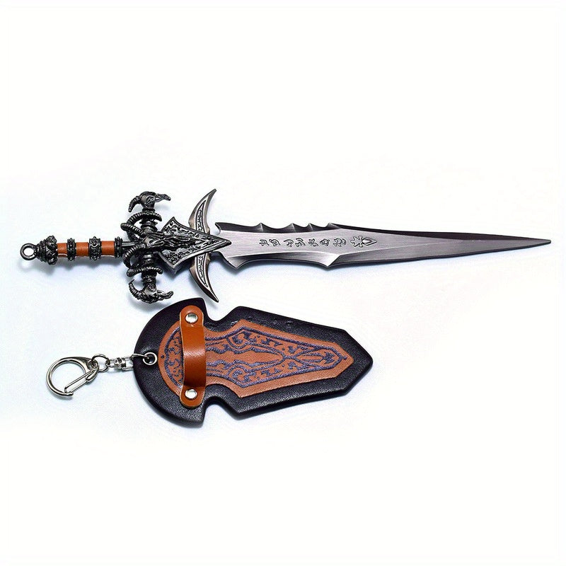 Zinc Alloy Game Sword Keychain - Collectible Miniature Sword