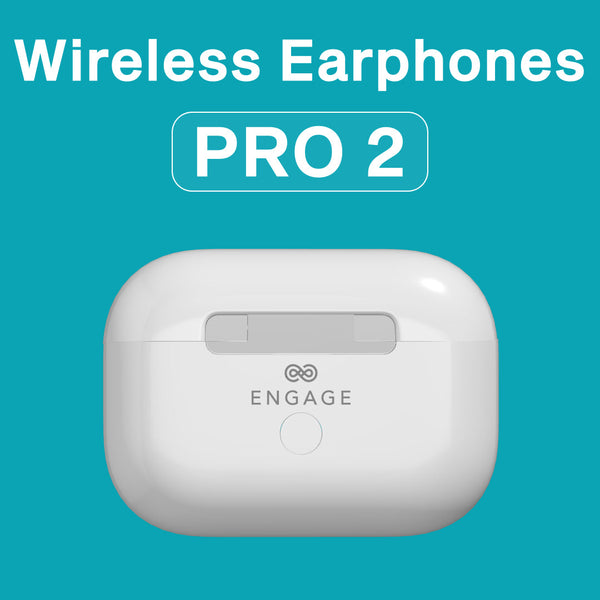 إشراك True Wireless EarPods Pro 2 باللون الأبيض