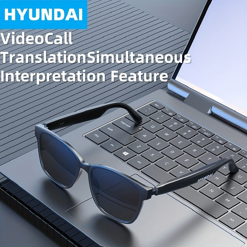 HYUNDAI HY C8 AI Smart Glasses Earphones 125 Languages Translation ...