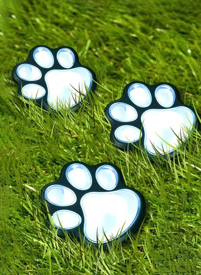 Pack of 3 Outdoor Solar Powered LED Dog Paw Lights - NJNN16 – SOOOQ