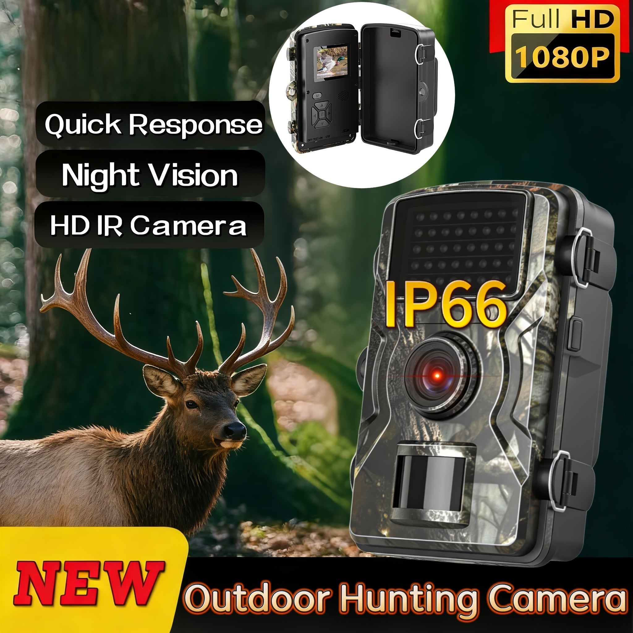 2026 Dustproof & Waterproof Camera, 1080P FHD, Night Vision, Infrared ...