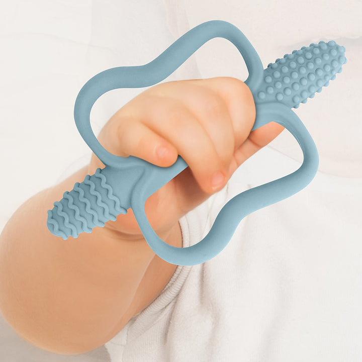 Integrated Handle Silicone Teething Toy, Baby Toy Teether, 6 Colors ...