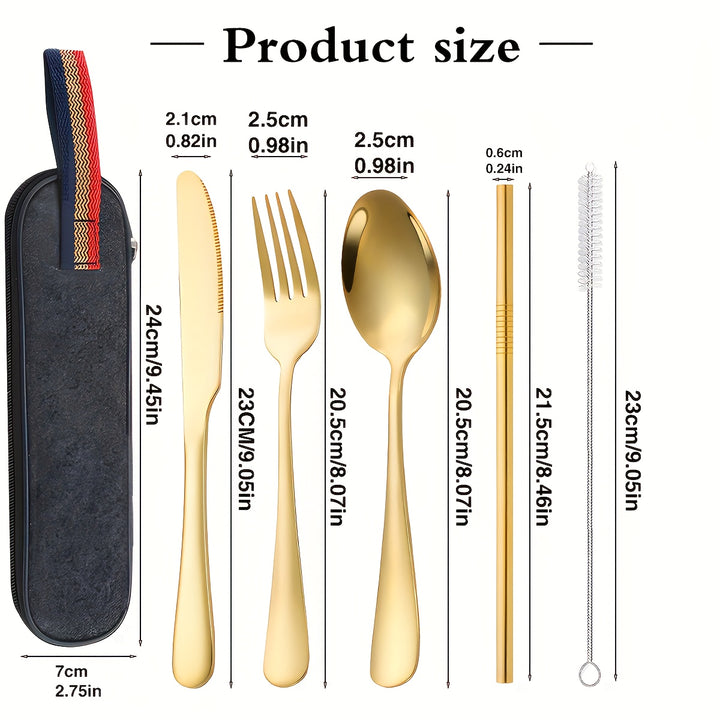 Portable Utensil Set 6pc  Bag-AML101418