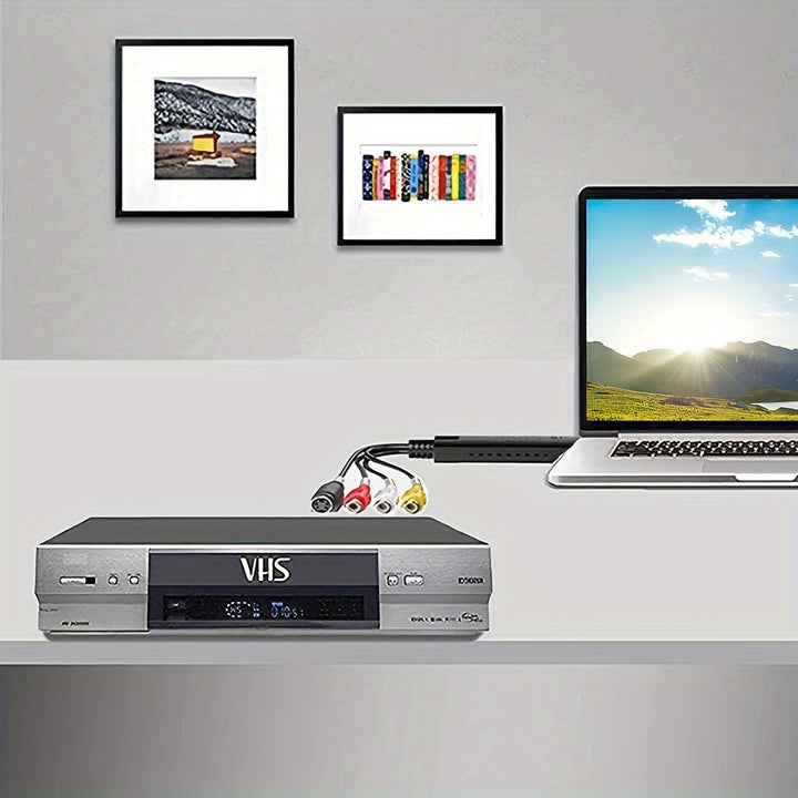 VHS To Digital Converter, Video Capture Card USB 2.0 Audio Video ...