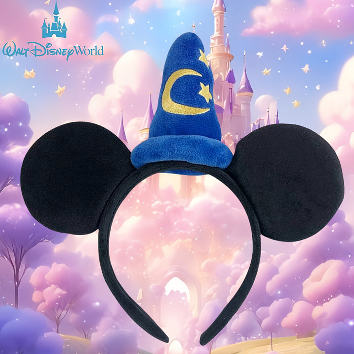 Mickey Magic Hat Starry Night Wizard Headband-AML101666