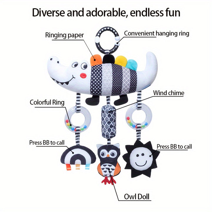Black  White Baby Wind Chime-AML101321