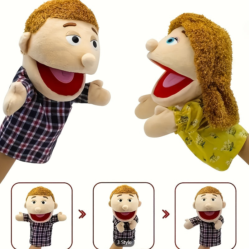 1 Set Family Puppet Set, Interactive Role Play Hand Puppets, Open Mouth ...