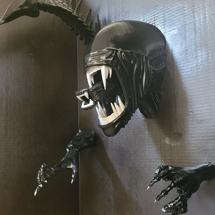 alien looking motorcycle helmets Alien Monster Motorcycle Helmet Ornament for Decoration