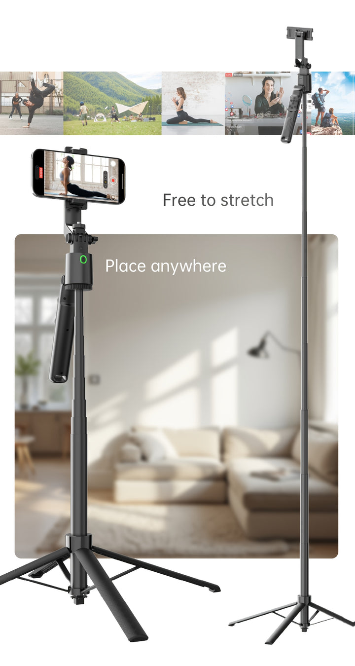 Q16 smart tracking gimbal tripod, 360° fast tracking gimbal, AI facial ...