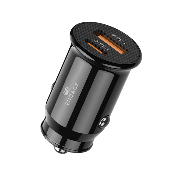 Engage 2-port PD Fast Car Charger 45W