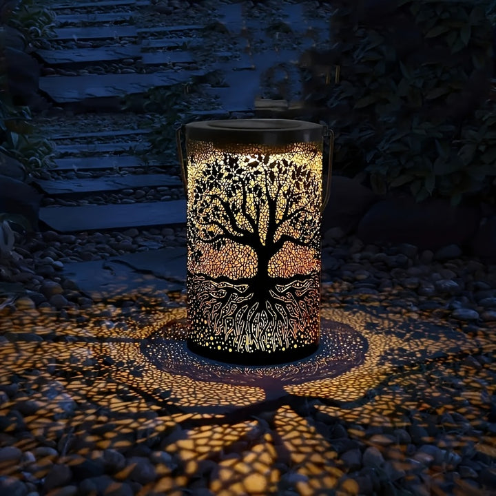 IP65 1/2pcs Large Tree Projection Hanging Solar Outdoor Garden Lights ...