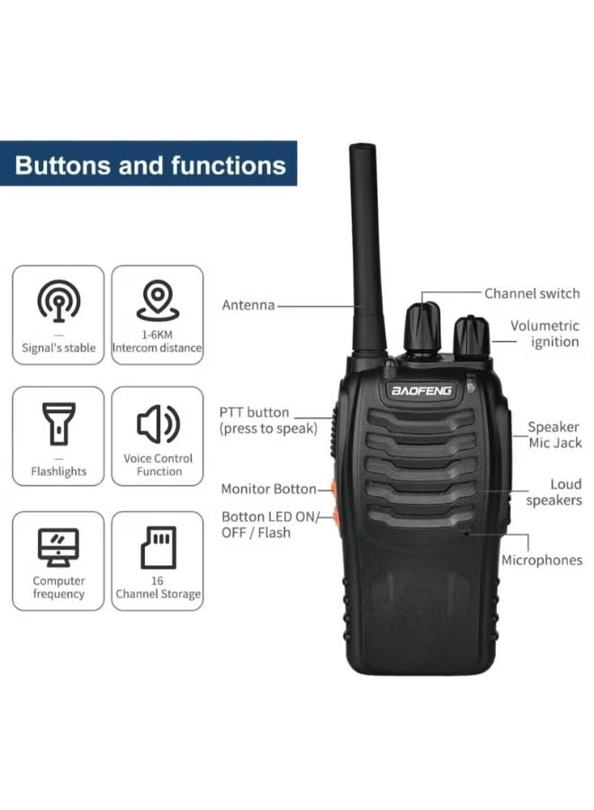 Wireless Handheld Intercom for Outdoor Communication - APS87 – SOOOQ