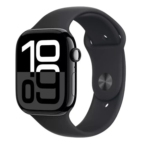 Apple Watch Series 10 Gps 46Mm Jet Black Aluminium Case W/Black Sport Band - M/L