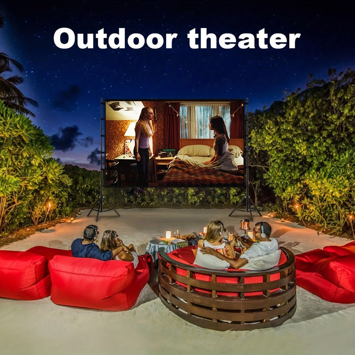 Portable 100120 4K Projector Screen with Stand NJ7555