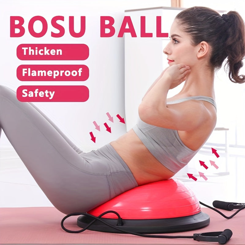 BOSU Balance Ball for Adults - PVC & ABS Half-Sphere Exercise Ball - T ...
