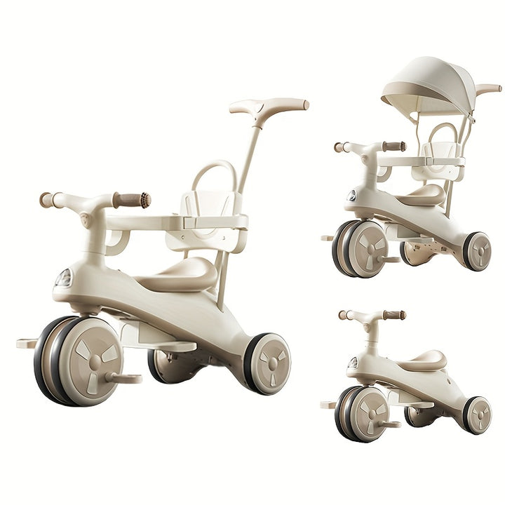 Deluxe Toddler Tricycle with Canopy  Push Handle NJ7626