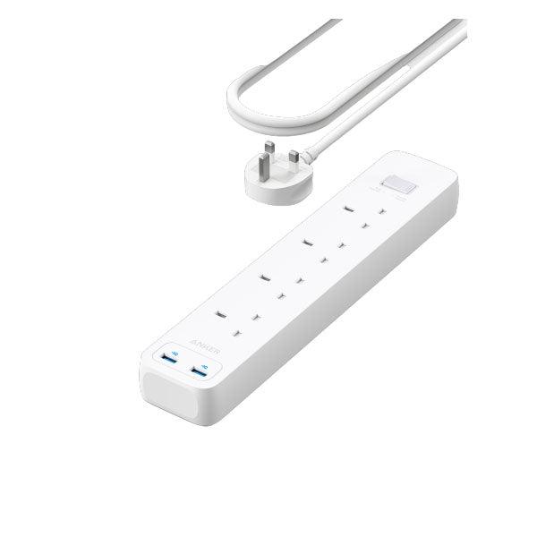 Anker 322 USB Power Strip 4 in 1 White - Future Store