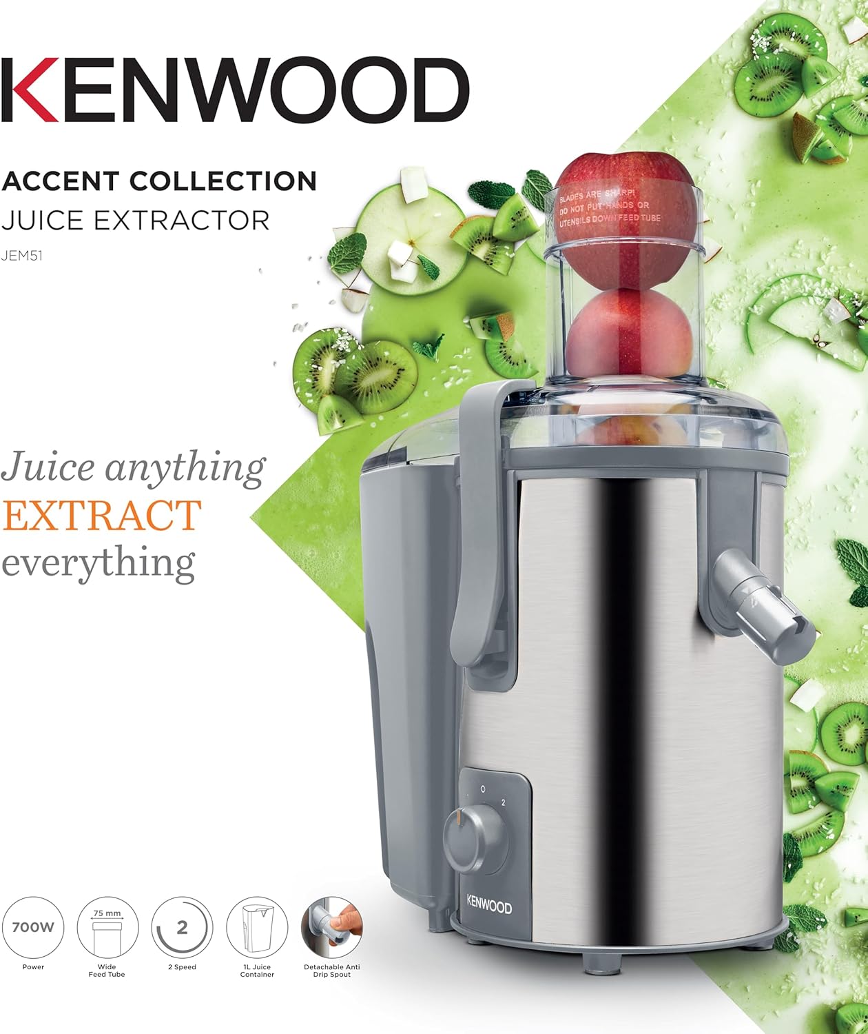 Kenwood juicer 700w sales
