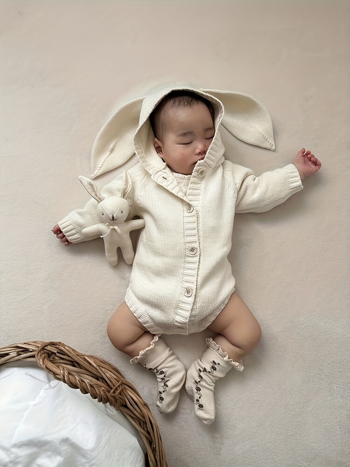 INS Style Rabbit Knit Jumpsuit SpringAutumn Babywear-AML10174