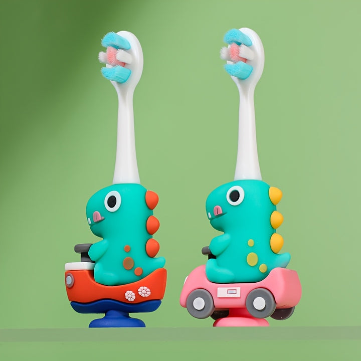 Cute Car Dino Soft Toothbrushes for Home Use NJ7574
