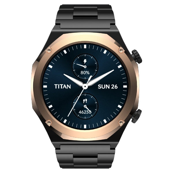 Titan Maestro Premium Metal Smartwatch All SS BT Calling Functional Crown - Rose