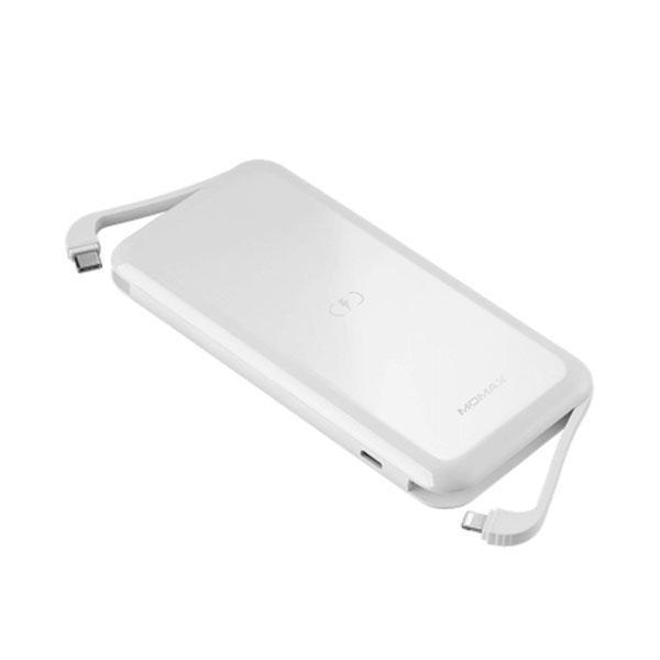 Momax Q Power One 10000Mah Wireless Charging Power Bank 20W - White - Future Store