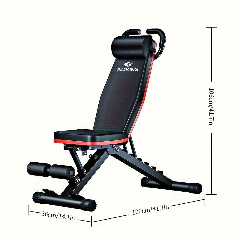 ADKING Multi Use Dumbbell Bench 14 Fitness Functions Foldable Home SOOOQ