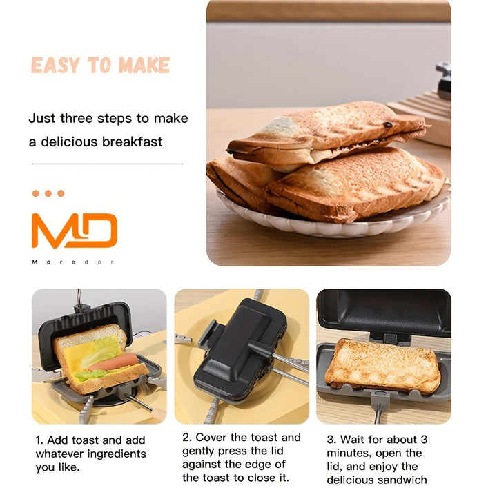 Toaster Sandwich Md Double Sided Non-Stick Sandwich Maker