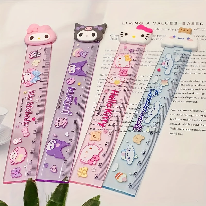 Sanrio Ruler Set: Adorable 15Cm Plastic Rulers - 2IFM – SOOOQ