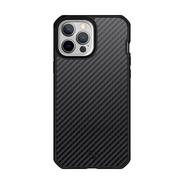 ITSKINS Hybrid Mag Carbon Series Cover For Iphone 13 Pro Max Black-T6TP