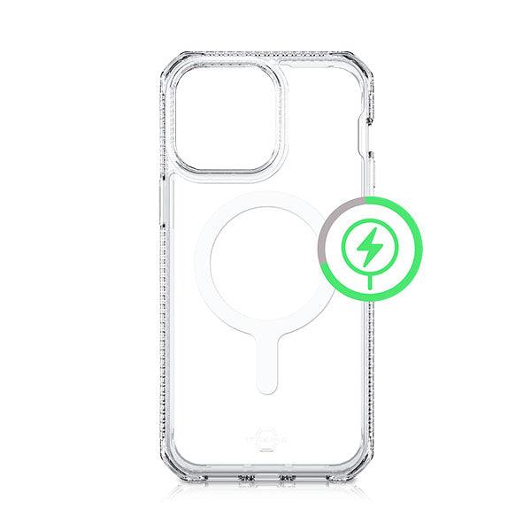 Itskins Hybrid Clear Case Compatible With Magsafe iPhone 14 Pro Max Transparent - Future Store