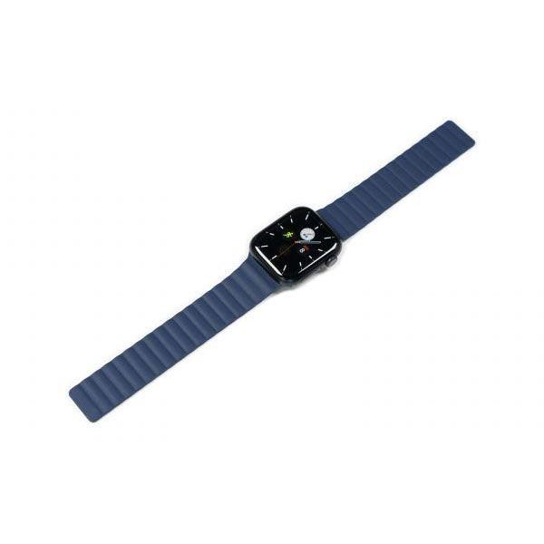 Torrii Saturn Silicone Magnetic Apple Watch Band for Ultra 49/ 45/ 44 /42 mm Navy - Future Store