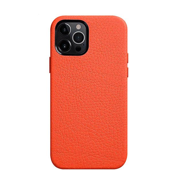 Melkco Paris Premium Leather Case For iPhone 12 Pro Max Orange - Future Store