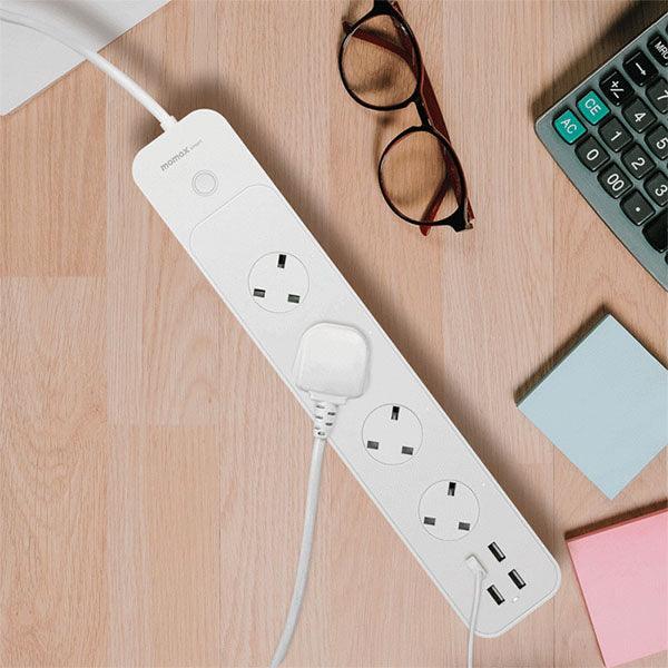 Momax Smart Charge Hub Iot Power Strip White - Future Store