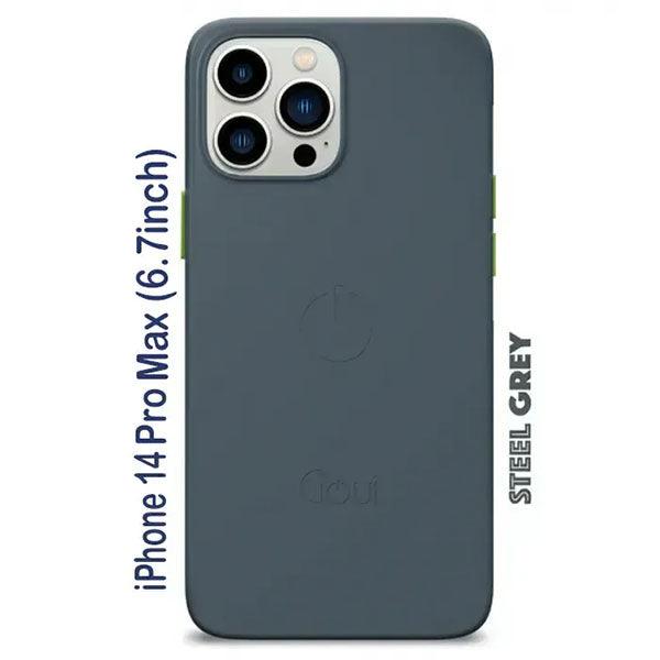 Goui Magnetic Cover For iPhone 14 Pro Max with Magnetic Bars Steel Grey - Future Store