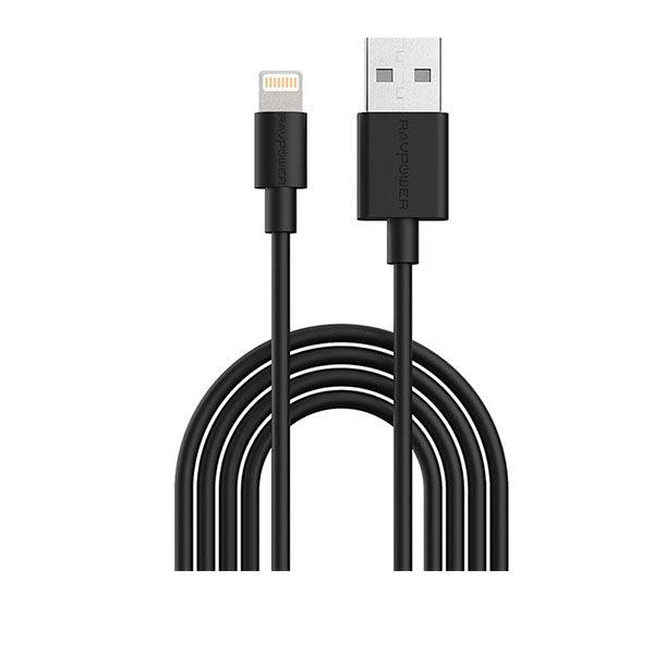 RAVPower Lightning Cable Charge & Sync 3.3ft 1m Black - Future Store