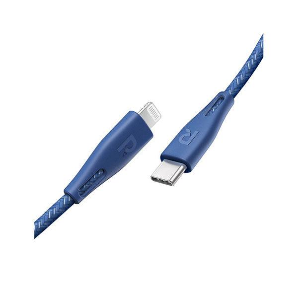 RAVPower Type-C to Lightning Cable 2m Nylon Blue - Future Store