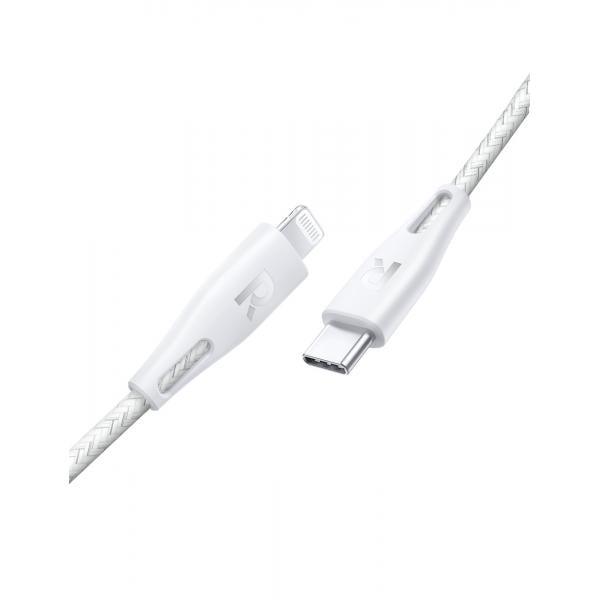 RAVPower Type-C to Lightning Cable 2m Nylon White - Future Store