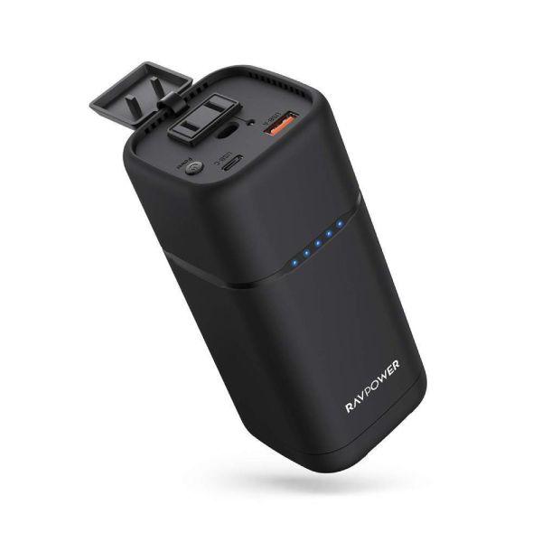 RAVPower PD Pioneer 20000 mAh Portable 80W Powerbank Black - Future Store