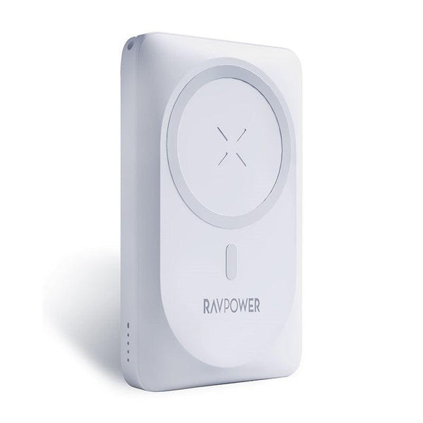 Ravpower RP-PB1212 10000mAh 20W Magnetic Wireless Powerbank White - Future Store