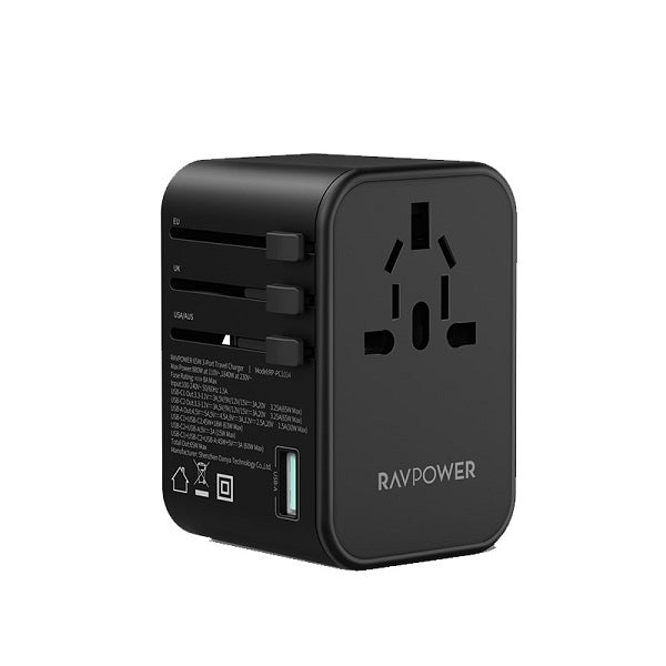 Ravpower RP-PC1034 Pd Pioneer 65 Watts 3-Port Travel Charger-0PXR